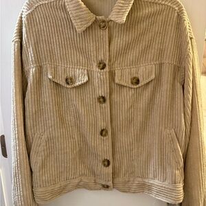 HYFVE Tan Utility Jacket Corduroy Texture